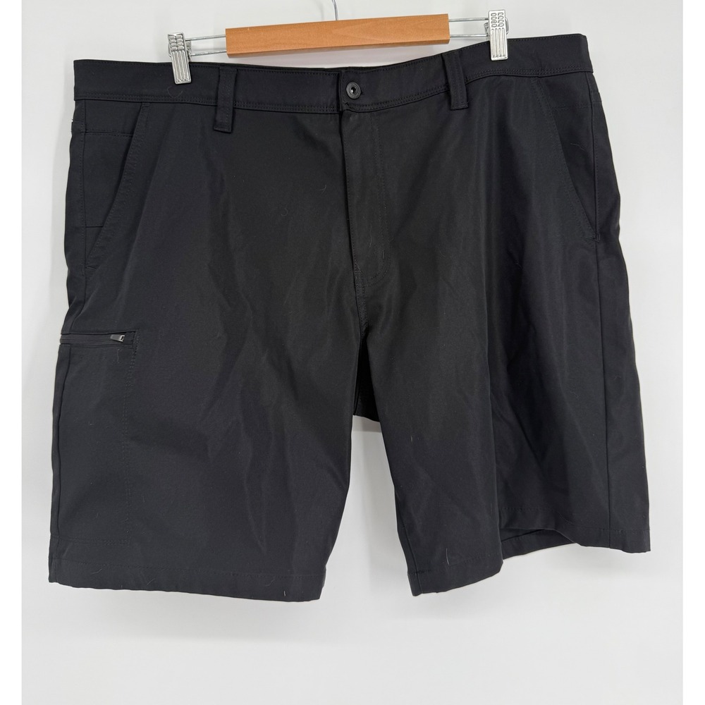 Weatherproof Mens Black Utility Cargo Shorts Sz 42 Style Adventure